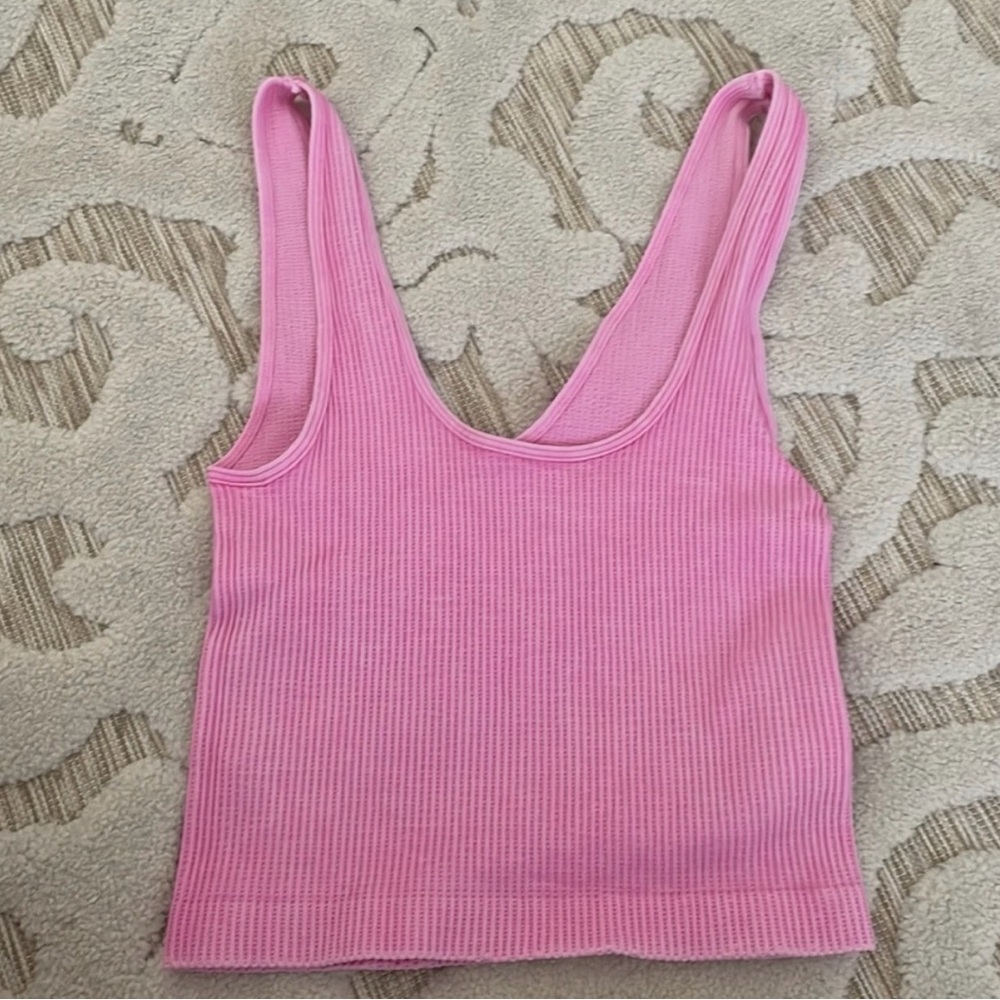 Nikibiki Pink Ribbed Top NWOT